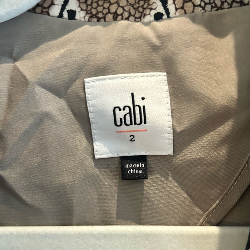 Cabi Python Snake-Print Blazer With Shoulder Pads… - image 5